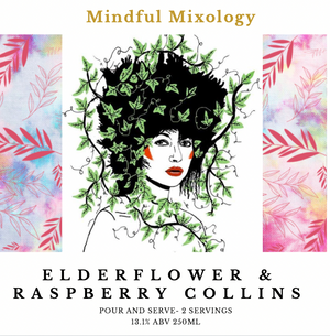Elderflower and Raspberry Collins 250ml